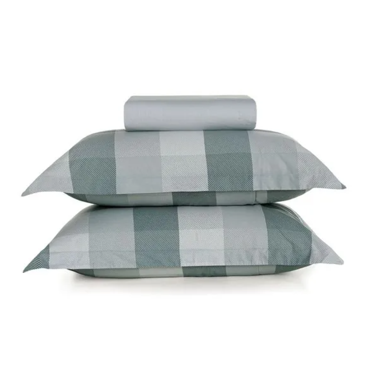 Lençol com Elástico e Fronhas 200 Fios 100% Algodão Lacerda