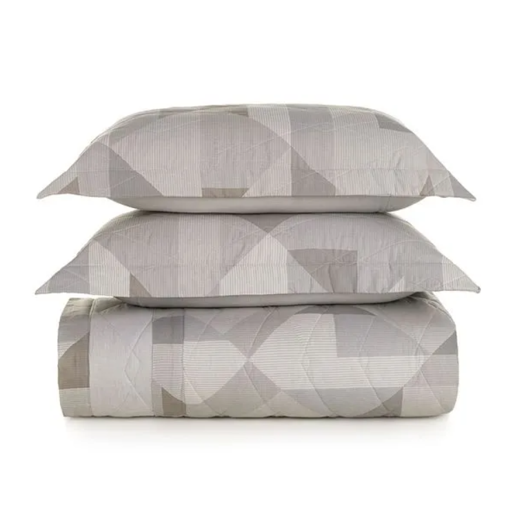 Colcha com 2 Porta Travesseiros 100% Algodão Blasius