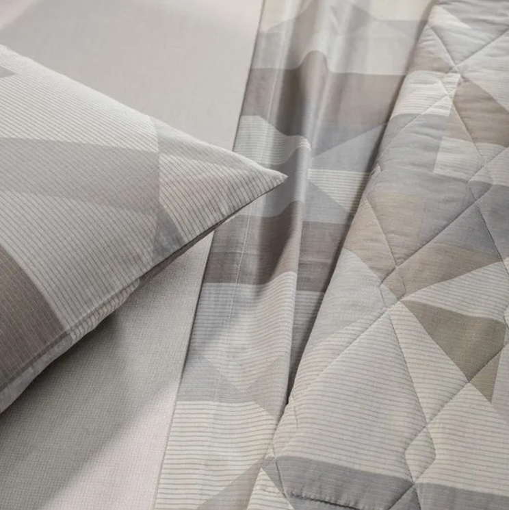 Colcha com 2 Porta Travesseiros 100% Algodão Blasius - Image 4