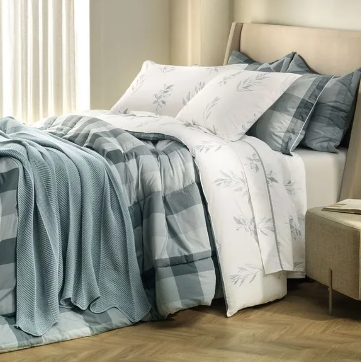 Colcha com 2 Porta Travesseiros 200 Fios 100% Algodão Lacerda - Image 2