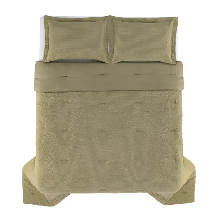 Colcha com 2 Porta-travesseiros Baumann Oliva - Image 3
