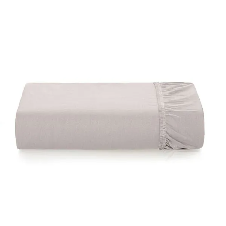 Lençol de Elástico Avulso 300 Fios 100% Algodão Bossa Prata