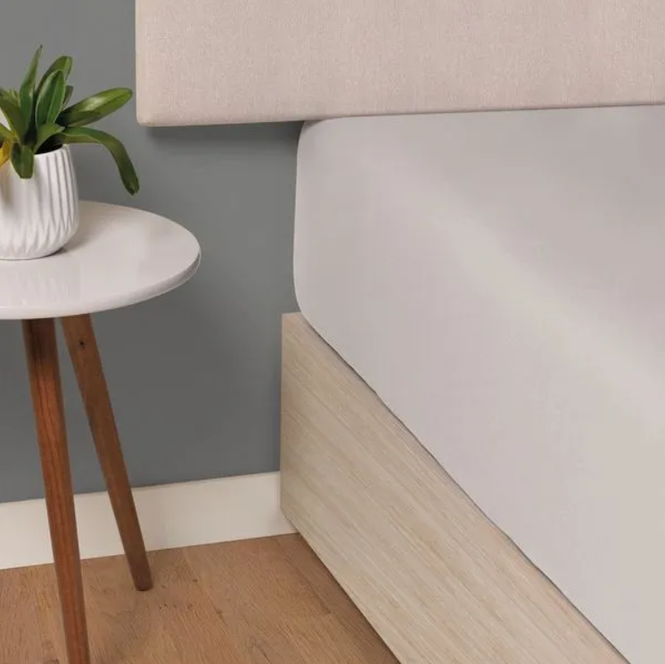 Lençol de Elástico Avulso 300 Fios 100% Algodão Bossa Prata - Image 2