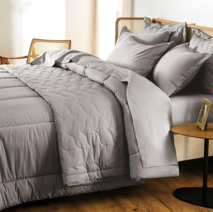 Lençol com Elástico Avulso 100% Algodão Tom Titânio - Image 2