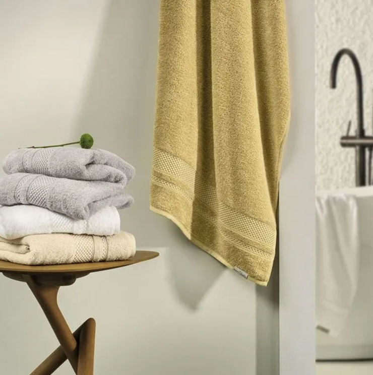 Toalha de Rosto Fio Penteado 100% Algodão Yves Branco - Image 2