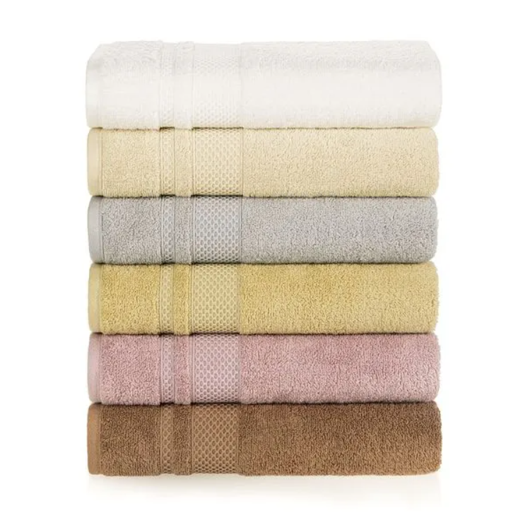 Toalha de Rosto Fio Penteado 100% Algodão Yves Branco - Image 4